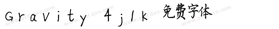 Gravity-4j1K字体转换