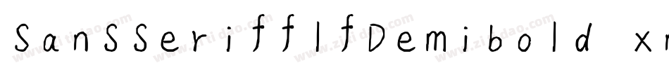 SansserifflfDemibold-xn1K字体转换