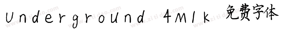 Underground-4M1K字体转换