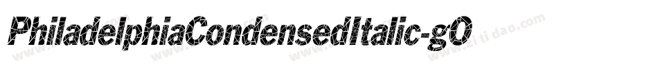 PhiladelphiaCondensedItalic-gO5q字体转换 PhiladelphiaCondensedItalic-gO5q字体转换