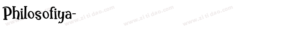 Philosofiya字体转换