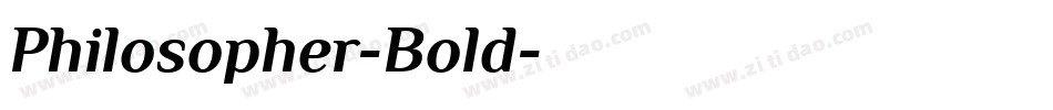 Philosopher-Bold字体转换