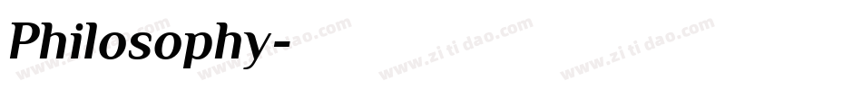 Philosophy字体转换