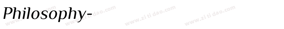 Philosophy字体转换
