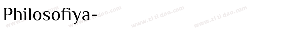 Philosofiya字体转换