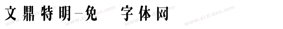 文鼎特明字体转换
