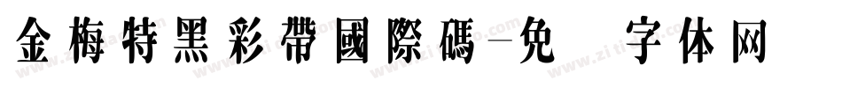 金梅特黑彩帶國際碼字体转换