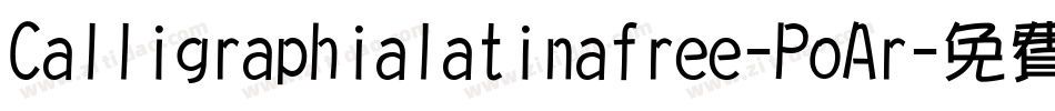 Calligraphialatinafree-PoAr字体转换