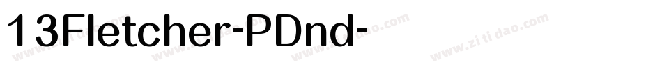 13Fletcher-PDnd字体转换