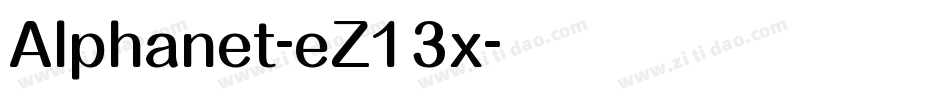 Alphanet-eZ13x字体转换