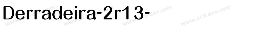 Derradeira-2r13字体转换