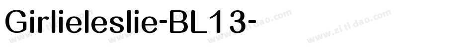 Girlieleslie-BL13字体转换