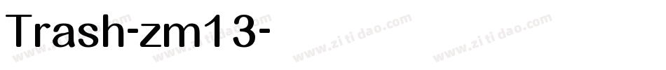 Trash-zm13字体转换