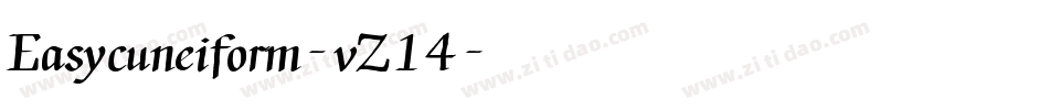Easycuneiform-vZ14字体转换