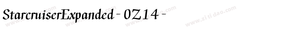 StarcruiserExpanded-0Z14字体转换