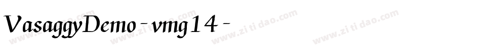 VasaggyDemo-vmg14字体转换