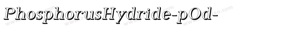 PhosphorusHydride-pOd字体转换