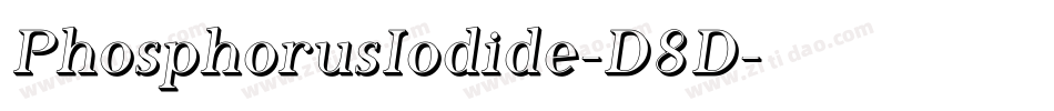 PhosphorusIodide-D8D字体转换