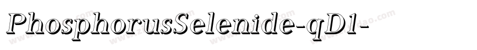 PhosphorusSelenide-qD1字体转换