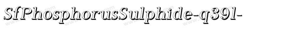 SfPhosphorusSulphide-q39l字体转换 SfPhosphorusSulphide-q39l字体转换
