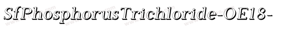 SfPhosphorusTrichloride-OE18字体转换 SfPhosphorusTrichloride-OE18字体转换