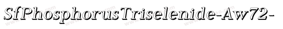 SfPhosphorusTriselenide-Aw72字体转换