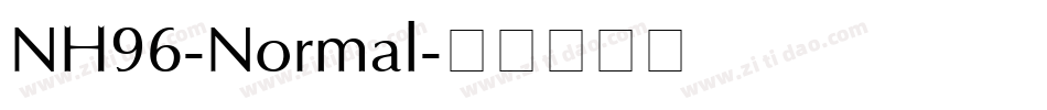 NH96-Normal字体转换