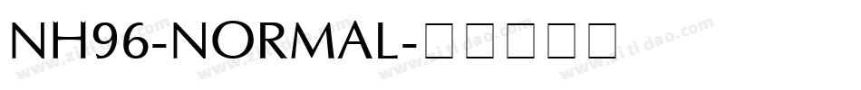 NH96-Normal字体转换