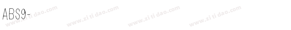 ABS9字体转换