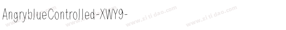 AngryblueControlled-XWY9字体转换