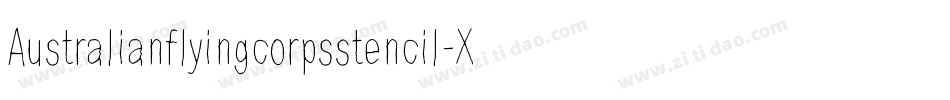 Australianflyingcorpsstencil-XAJ9字体转换