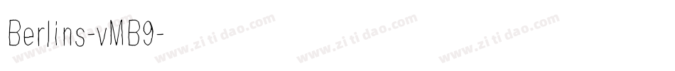 Berlins-vMB9字体转换