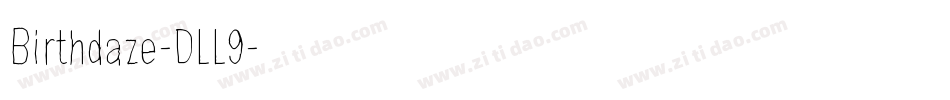 Birthdaze-DLL9字体转换