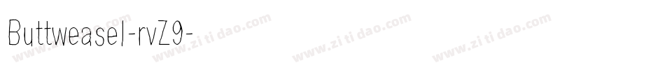 Buttweasel-rvZ9字体转换
