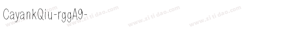 CayankQiu-rggA9字体转换