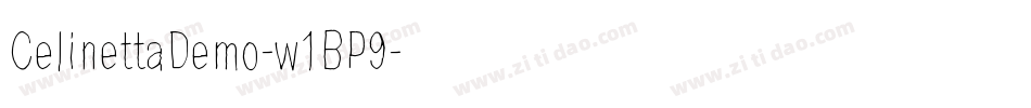 CelinettaDemo-w1BP9字体转换