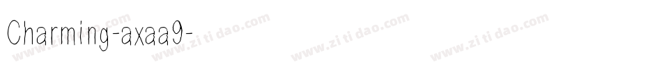 Charming-axaa9字体转换