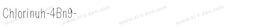 Chlorinuh-4Bn9字体转换