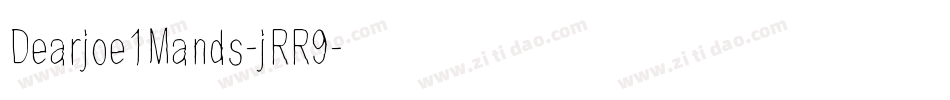 Dearjoe1Mands-jRR9字体转换
