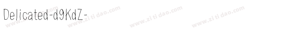 Delicated-d9KdZ字体转换