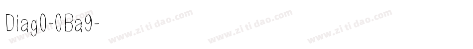 Diag0-0Ba9字体转换