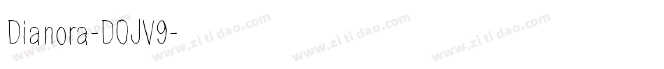 Dianora-DOJV9字体转换