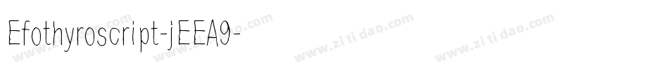 Efothyroscript-jEEA9字体转换