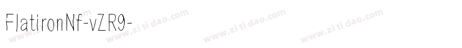 FlatironNf-vZR9字体转换