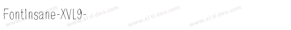 FontInsane-XVL9字体转换