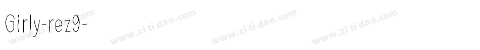 Girly-rez9字体转换