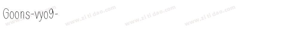 Goons-vyo9字体转换