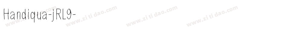 Handiqua-jRL9字体转换