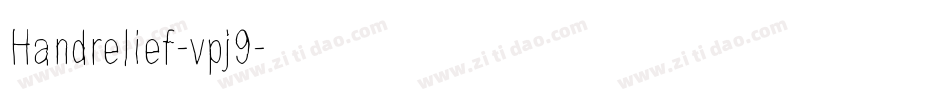 Handrelief-vpj9字体转换