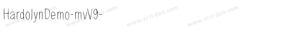 HardolynDemo-mvV9字体转换
